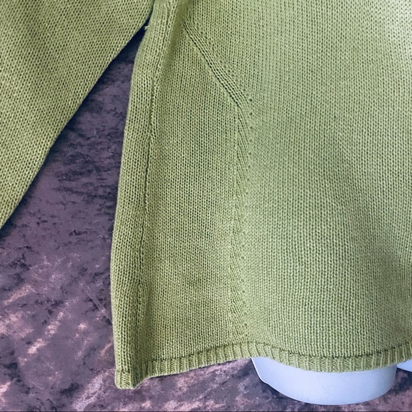 Chico's Pastel Green Cowl Neck Oversized Sweater - Picture 3 of 16